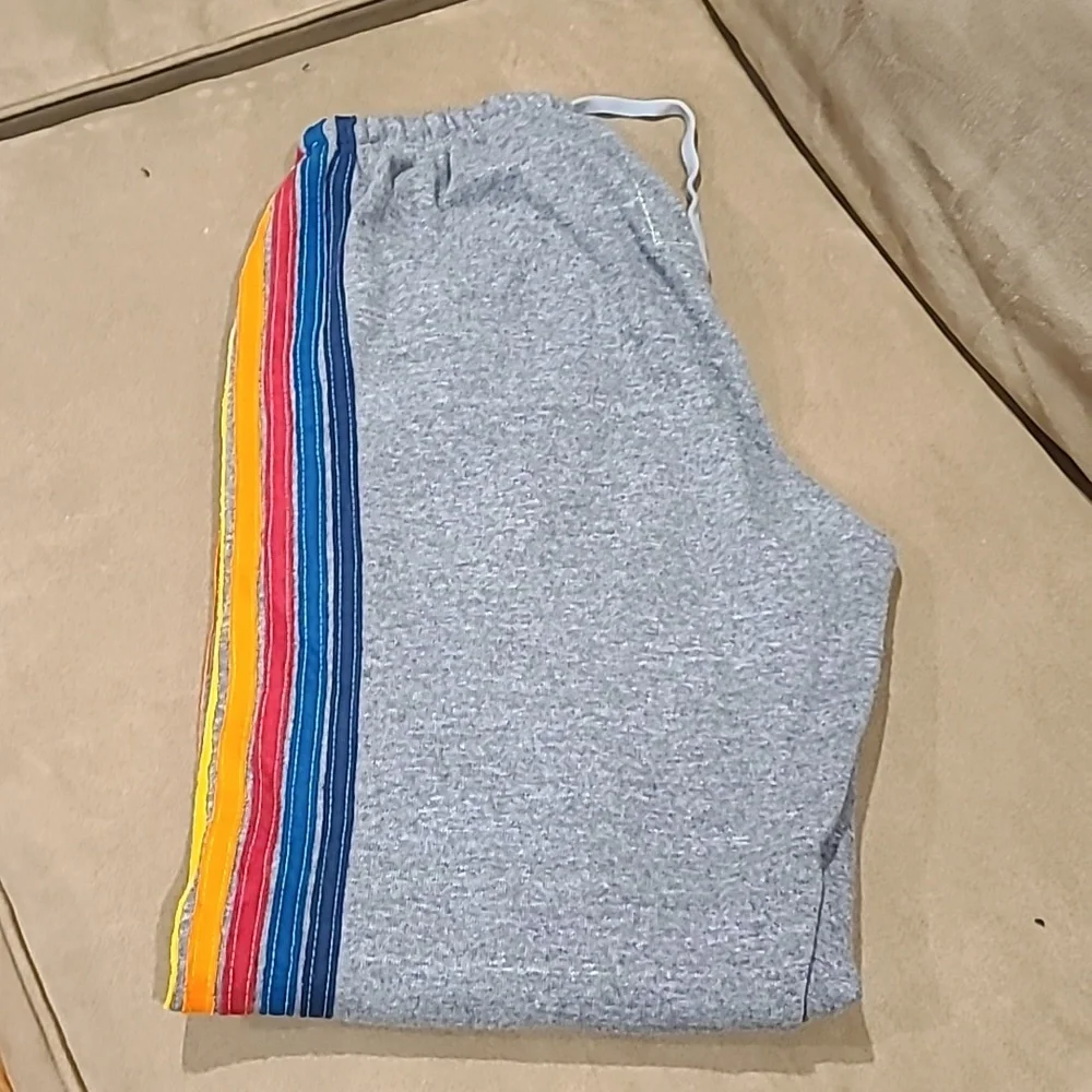 EUC Aviator Nation Stripe Sweatshuit Grey - Picture 5 of 5